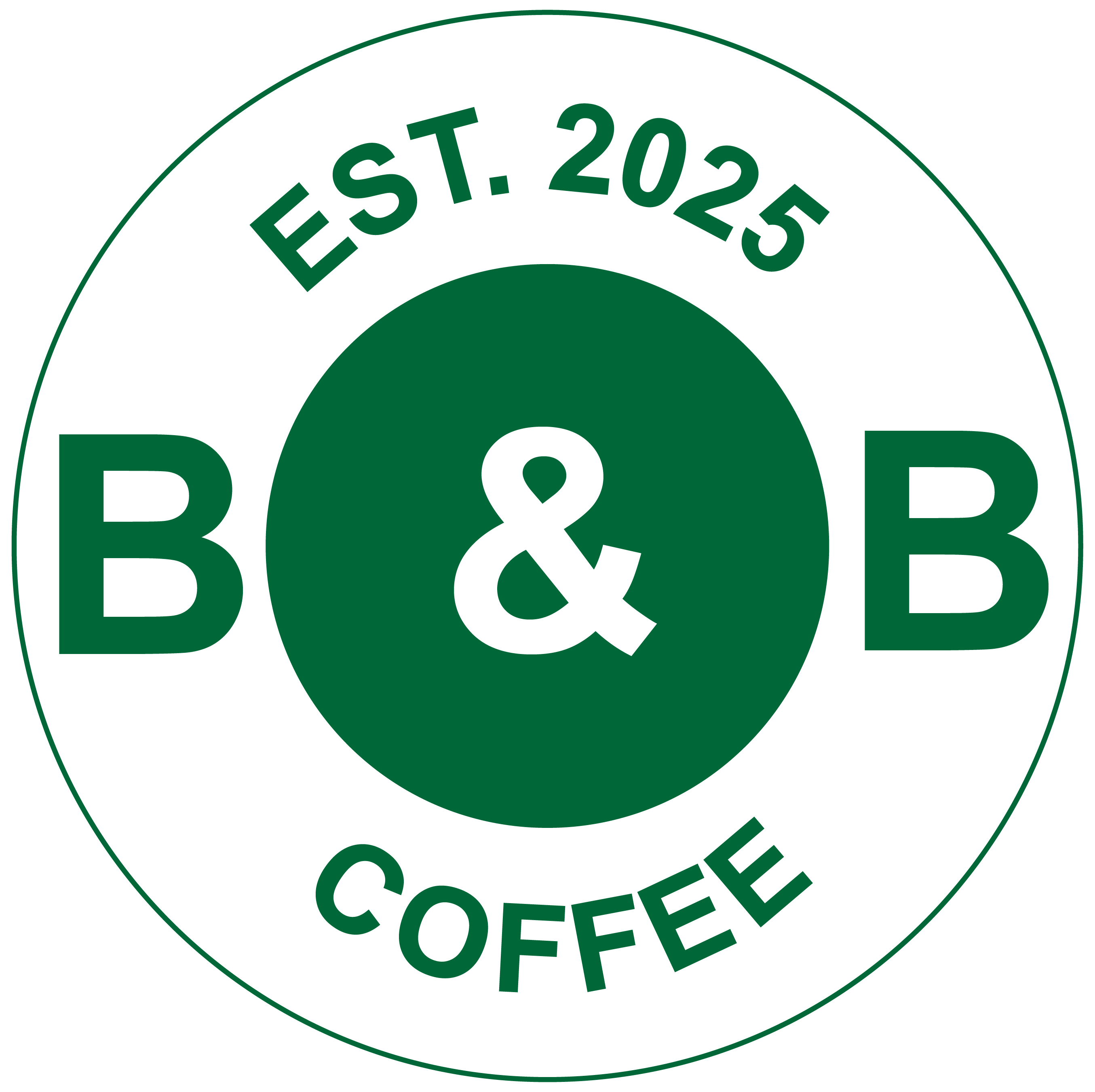B&B Coffee badge logo